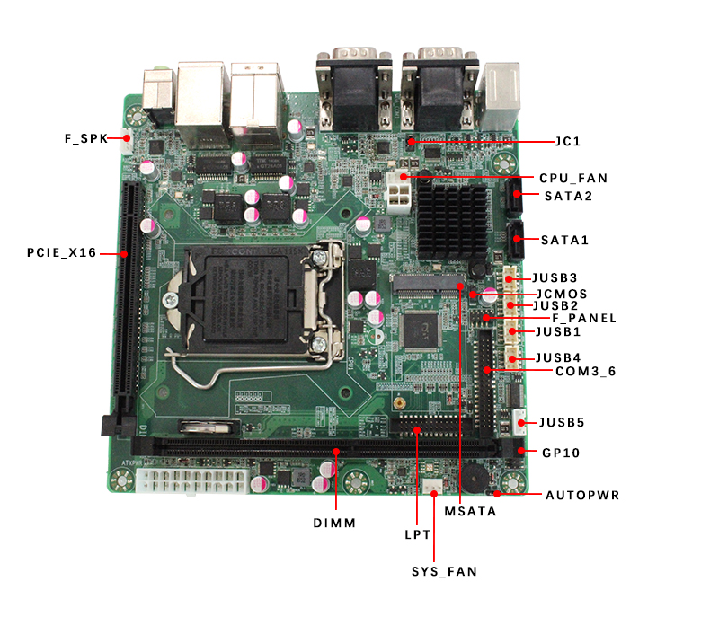 GM-H81 X86架構(gòu)主板(圖4) GM-H81 X86架構(gòu)主板(圖4)