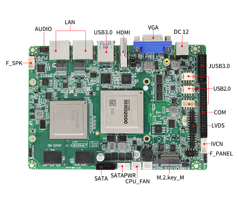 飛騰D2000一體機(jī)主板3.5寸(圖4) 飛騰D2000一體機(jī)主板3.5寸(圖4)